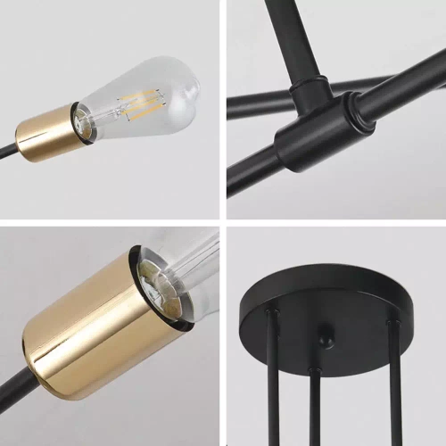 Nowoczesna lampa sufitowa | Wiele źródeł światła | RLH-80S-W