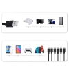 Kabel 1,5m USB 6w1 | Wielofunkcyjny kabel funkcją transferu danych | USB-TPC-6in1-150CM