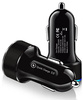 Szybka ładowarka samochodowa 2x USB z wyświetlaczem LED | Quick Charge 3.0 | Miernik napięcia | CA-003