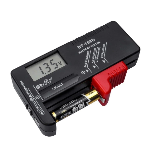 Cyfrowy woltomierz | Uniwersalny tester baterii i akumulatorków | | BT-168D-BLACK |Tester baterii