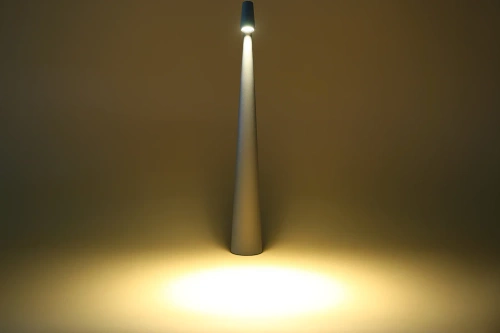 Lampa stołowa 43cm | Bezprzewodowa lampka nocna z wbudowanym akumulatorem | Lampka z dotykowym sterowaniem | HMS-455-GREY