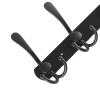 Metalowy wieszak na ubrania | Uchwyt na ręczniki | Wieszak ścienny | Haczyk na ubrania | DSW-H05-BLACK