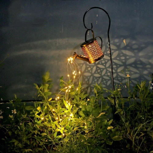 Ogrodowa lampa solarna LED Konewka | 95 cm, 600 mAh | FLD-17-W