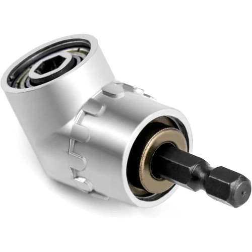 Kątowy adapter do bitów 1/4" | Nasadka do wkrętarki | DLS-105-SILVER