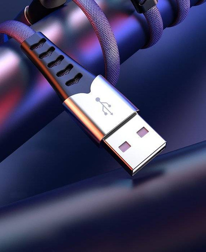 3w1 1M | Wzmacniany kabel USB do telefonu 3w1 - Micro USB, Type-C, Lightning (iPhone) | UC-009
