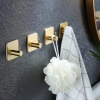 Złoty haczyk na ubrania, ściereczki, ręczniki | Samoprzylepny uchwyt na akcesoria kuchenne | BXG-4PCS-GOLD