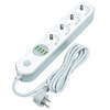 Listwa sieciowa 4 gniazda + 4 USB | Przedłużacz 1.8M | LH-4423