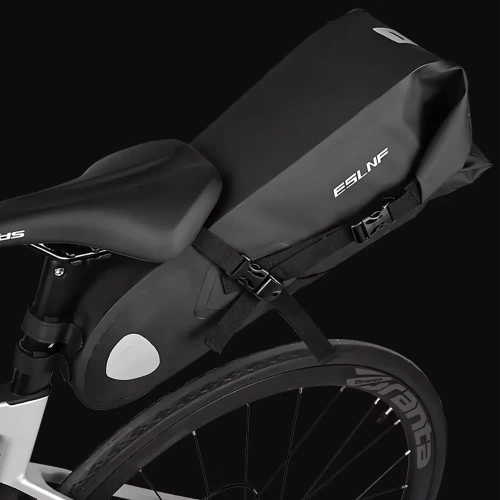 Wodoodporna torba rowerowa 10L | Sakwa bikepackingowa z odblaskami | Torba rowerowa pod siodełko |  BCB-004