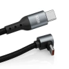 Kabel USB-C 100W z wtyczką kątową 90° 0,5 m | C17-50CM-100W