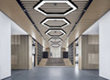 Lampa sufitowa wisząca LED 80W | heksagon | aluminium | CCD niemrugająca | Φ120x6 | LPL-002