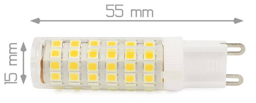 Żarówka LED G9 75 SMD 2835 | 6W=60W | 230V