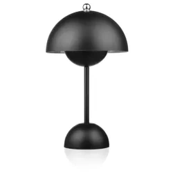 Stylowa lampka stołowa | Bezprzewodowa lampka nocna z trzema barwami świecenia | HJA27-1-BLACK